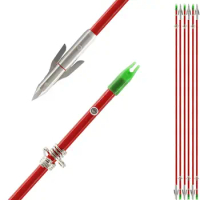 Wisdom Bowfishing Head Carbon/Glass-Fiber Arrow Shafts 2 Mechanical Barbs 2.5" Holding Area Archery Broadhead Fits 5/16" Fibergl