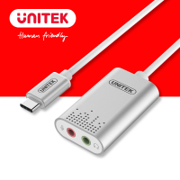 【UNITEK】立體聲Type-C外接音效卡(Y-248)
