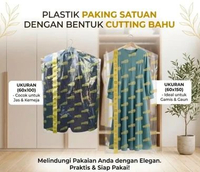 Plastik Laundry Sablon Gantung Gold 60x100