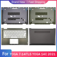 New Bottom Base Case For Lenovo YOGA 7-14ITL5 YOGA 14C 2021 Laptop LCD Back Cover Palmrest Upper Touchpad Rear Lid Grey Green