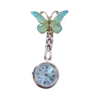 Nurse Pocket Watch Cute Heart Butterfly Watch Medical Silicone Quartz Watch For Carer Graduation Gift