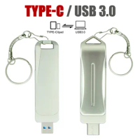 OTG USB Flash Drive 2 in 1 TYPE C &amp; USB 3.0 Pen Drive 256GB 128GB 64GB Pendrive USB Metal waterproof Creative gift Memory Stick