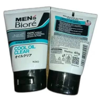 Biore Mens Cool Oil Clear 40gr, Biore Mens Acne Skincare 40gr Biore Men's Cool Oil Clear 40gr (Biru)