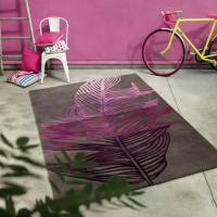 【Fuwaly】德國Esprit home 紫葉地毯-170x240cm ESP3101-03(紫色 漸層 厚實)