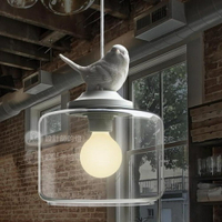 吊燈 設計師的燈北歐餐廳吧台創意兒童房陽台玄關樓梯單頭玻璃小鳥吊燈 全館免運