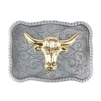 Golden Bull Head Pig Head Belt Buckle Animal Metal DIY Accessories Smooth Components METAL 3D ALLOY Decorative Waistband