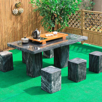 石桌子、花崗巖桌子、庭院、花園、桌子 庭院家具/石桌/石椅/桌子/椅子