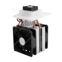Peltier Cooler Semiconductor Refrigeration Cooling System DIY Kit 12V 6A Thermoelectric Peltier for Mini Air Conditioner