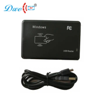 DWE CC RF card number output device contactless RFID windows desktop reader black nfc usb reader for windows