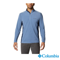 Columbia 哥倫比亞 男款 -防曬50刷毛半開襟上衣-墨藍 UAE65580IB /FW22