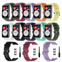 Silicone Band Strap For Huawei Watch FIT Smart Watch Bracelet Wristband For huawei watch fit WatchBands Accessories