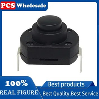 high current 6A push-button switch Table lamp switch lunch box button KAN-9A self-locking 13*18MM bent foot