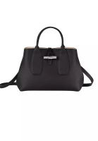 Longchamp LONGCHAMP Roseau M Handbag Black 10058HPN