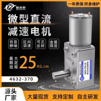 4632 -370 micro DC speed reduction turbine worm motor 12v24v speed regulation low speed small motor