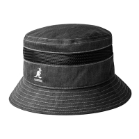KANGOL-COTTON MESH 棉質網面漁夫帽-黑色