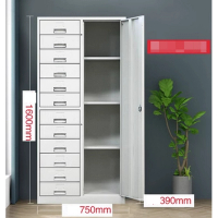 多抽屜鐵皮收納櫃(規格：偏十二斗櫃）（厚度：1.4mm） )