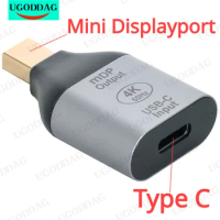 USB-C Type C Female Source to Mini Displayport DP Sink HD Adapter 4K 60hz 1080p for Tablet &amp; Phone &amp; Laptop