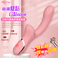 Mytoys．My Airy Clit 10x10頻吸吮震動吮潮雙點G點按摩棒【保固6個月】【G點按摩棒 自慰棒 情趣用品】