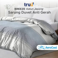 TRUU Breeze Katun Jepang Quilt Cover Gentle Grid Blue TR.KJP13 220x240 cm Sarung Duvet Sensasi Dingi