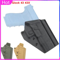 Tactical Glock 43 43X Holster Cs Games Airsoft Shooting Durable Quick Release Holsters Hunting Pistol Accessories