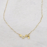 916 Gold Star Necklaces 41-46cm 3.18g