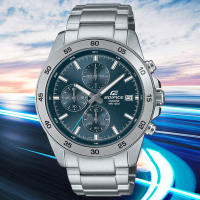 CASIO 卡西歐 EDIFICE 經典運動三眼計時手錶 母親節送禮推薦 EFR-526D-2A