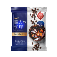 即期品【UCC】職人系列珈琲濃縮球微糖14g*32入/共4包-咖啡球