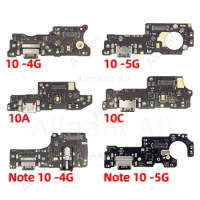AiinAnt USB Port Charger Board Dock Connector Charging Flex Cable For Xiaomi Redmi Note 10 10X 10s Pro 5G Phone Parts