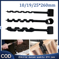 Bor Manual Tangan Bor Kecil Manual 10/19/25mm Auger Drill Baja Karbon Mata Bor Auger