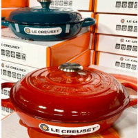 26cm Large Capacity Seafood Pot Colorful Enamel Cast Iron Pan MultiFunctional Cooking Pots Heat Uniformly Utensils For Kitchen