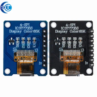 TFT Display 0.96 inch IPS 8P SPI HD 65K Full Color LCD Module ST7735 Drive IC 80*160 (Not OLED) For Arduino black
