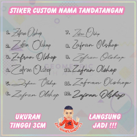 STIKER CUSTOM NAMA TANDATANGAN UNTUK HELM MOTOR MOBIL TUMBLER DLL