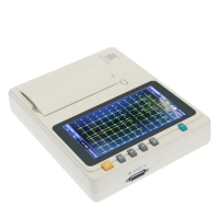 Newest Cheap Price Electrocardiograph Portable ECG Machine 12 lead 6 channel ECG (With Standard Accessories)