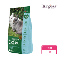【Burgess 伯爵】幼兔及侏儒兔糧1.5kg-原味薄荷(兔飼料/小動物飼料)