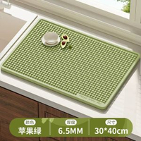 矽膠瀝水墊矽膠廚具廚房餐具新款瀝水墊速乾墊餐檯隔熱墊