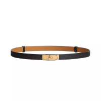 Hermes Kelly Belt 18mm Black Epsom Ghw