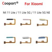 Original New For Xiaomi Mi 11 Mi11 Lite 4G 5G NE Fingerprint Sensor Home Return Key Menu Button Flex Ribbon Cable