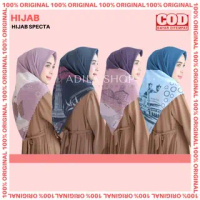 Hijab Voal Printing/Premium Jibab/Hijab Segiempat Printing/Hijab Specta Motif Landmark Indonesia