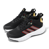 【adidas 愛迪達】籃球鞋 Ownthegame CNY 2.0 K 中童鞋 黑 紅 新年 緩震 透氣 運動鞋 愛迪達(ID1151)