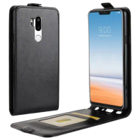 Brand gligle up and down open protective case cover for LG G7 case PU leather wallet case shell