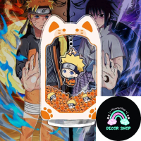 Mô hình gắp thú bông Naruto standee chibi các nhân vật naruto sasuke itachi gara kèm móc khóa 15cm p