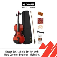 Eastar EVA - 2 Biola Set 4/4 with Hard Case for Beginner | Violin Set