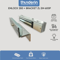 Murah Emlock Magnetic Door Lock 600Lbs 280Kg+Breket Zl