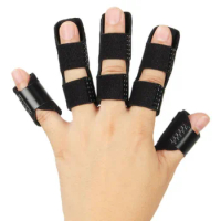 Finger Fixing Splint Straightening Brace Adjustable Strap with Aluminium Plate Support for Finger Corrector Knuckle Care Recover
