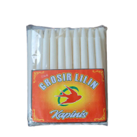 Lilin Putih Murah Berkualitas 50 Batang (Tipe 03, Panjang 16 cm, Diameter 1,3 cm) Lampu,Candle (50)