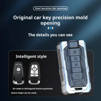 Zinc Alloy Car Remote Key Case For Ford Ranger Wildtrak Remote Control Protector For Ford Ranger Wildtrak Key Cover Accessories