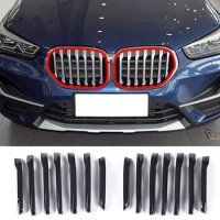 For 16-19 BMW X1 center grille trim car exterior styling decorative accessories center grille trim ABS material
