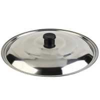 Stainless Steel Wok Lid Round Chef Saucepan Frying Casserole Pan Lid 32/34/36cm Pan Covers Cookware Parts