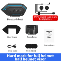 X6 Helmet Bluetooth Headset Motorcycle Helmet Headset Waterproof Bluetooth Rider Wireless Earphones Call Phone MP3 Music Player
