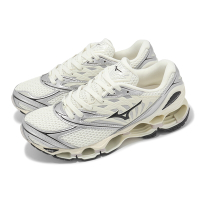 Mizuno 休閒鞋 Wave Prophecy LS 男鞋 女鞋 米白 銀 黑 拼接 彈力 復古跑鞋 美津濃 D1GA2511-01